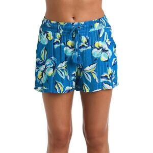 La Blanca FIJI BEACH SHORTS - LB4CA64 Ocean Blue Floral Size Small